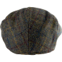 Wool-Blend-Flat-Cap-Brown-Back