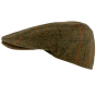 Wool-Blend-Flat-Cap-Tweed-Brown-Side