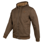 Sherpa-lined outdoor hoodie with drawstring hood