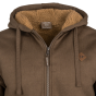 Jack Pyke coyote hooded jacket with front pockets zip design