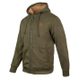 Jack Pyke green hooded jacket with front pockets side view two
