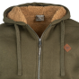 Sherpa-lined outdoor hoodie with drawstring hood