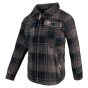Jack Pyke Junior Tundra shirt brown check front view-2
