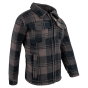 Jack Pyke Junior Tundra shirt brown check front view-3