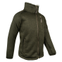 Jack Pyke junior Scandinavian fleece jacket olive front view again