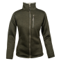 Jack Pyke ladies Scandinavian fleece jacket olive green front view