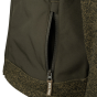 Jack Pyke ladies hybrid jacket green sleeve and zip detail