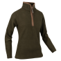Jack Pyke ladies fleece pullover dark olive side view