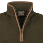 Jack Pyke ladies fleece pullover dark olive collar detail