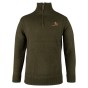 Jack Pyke pheasant zip neck pullover olive green front view