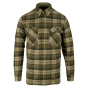 jack-pyke-bleasdale-heavy-flannel-shirt-green-front-view