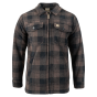 jack-pyke-tundra-shirt-in-check-brown-front-view