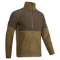 outdoor fleece top with zipped pouch pocket