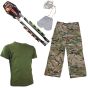 Kids Ultimate Outdoor Adventure Fun Pack Blowgun by Barnett and Military Clothing 