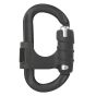AustriAlpin OVALO Ovalock Tactical Black Carabiner