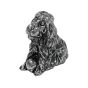 Pewter-“S”-Figurine–Cocker-Spaniel-Front-View