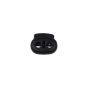 Double Slot Cord Lock Black 4/5mm (Spring Loaded)
