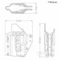 FMA Glock 17 Kydex Holster - With SF Light Bearing Holster