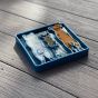 SodaPup-Waiting-Dogs-Design-Etray-Blue-Outlines-of-three-dogs-full-of-food-and-laid-down-on-the-floor