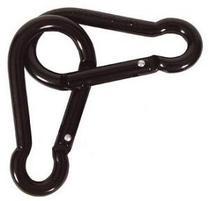 Clip Carabinas Pairs Black 8mm