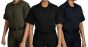 short-sleeve-defender-women's-shirts,-from-left-to-right,-od-green,-black,-and-midnight-navy