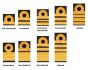 Pair Issue Lace Royal Navy Officers Rank Slides / Epaulettes