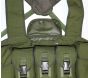 UKOM Olive Green Lightweight Chest Webbing front pocket open