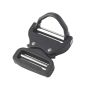 AustriAlpin 45mm / 1.75" Matt Black Cobra Buckle and Black D Ring + Clips 