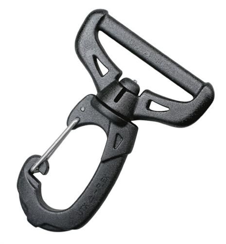 25mm Duraflex Black Ghost Eye Plasti-Metallic Swivel Snap Hook