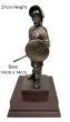 UK Police Public Order / Riot Officer Cold Cast Bronze Statue – with dimensions